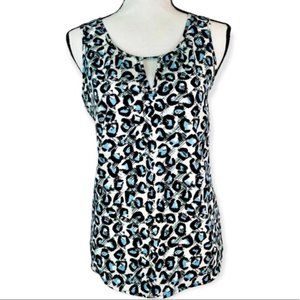 Banana Republic Animal Print Top Sleeveless Size Small